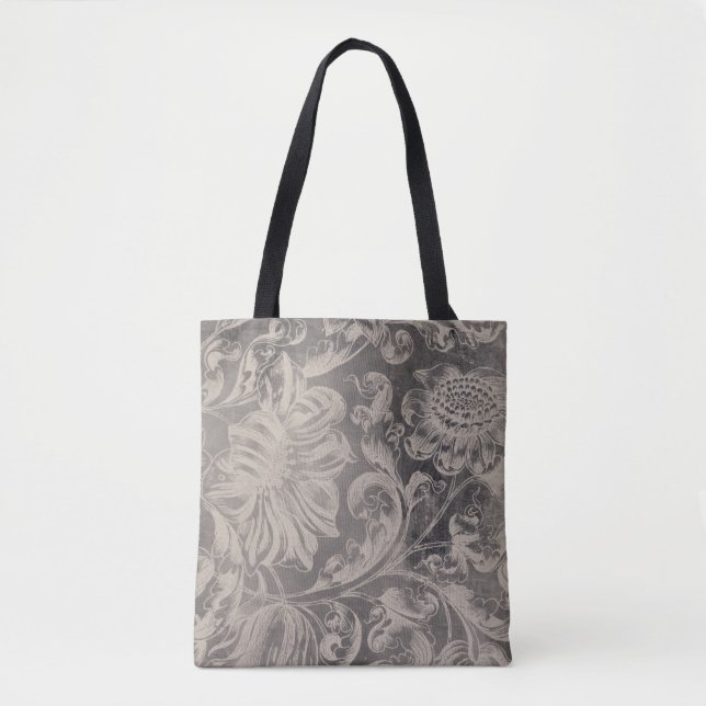 Tote Bag Floral vieilli (Devant)