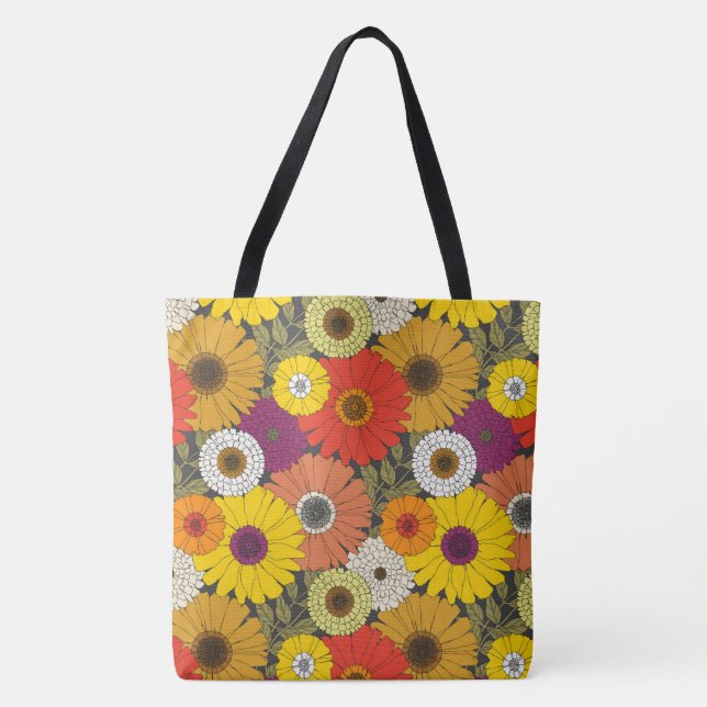 Tote Bag floral vintage (Devant)