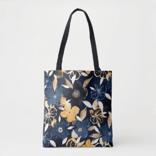 Tote Bag Floraux Abstraits : Motif de répétition aquarelle