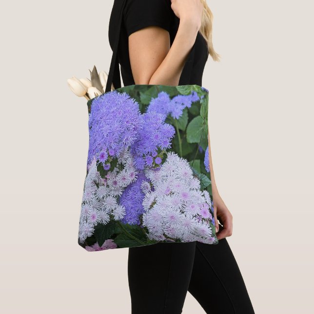 Tote Bag Flore bleu Agératurm (De près)