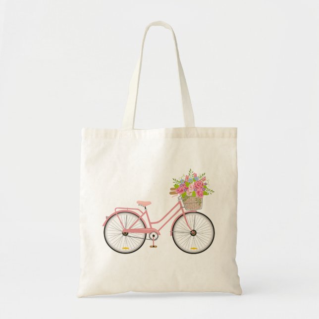 Tote Bag Flore de vélo (Devant)