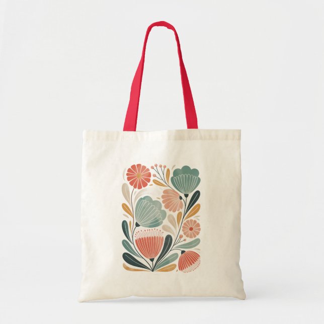 Tote Bag Flore douce d'été (Devant)