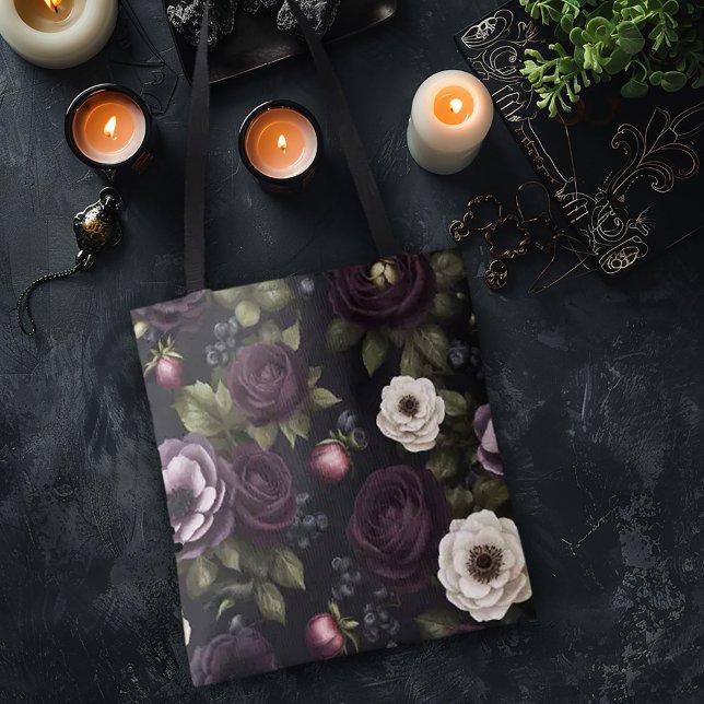 Tote Bag Flore foncé (Créateur téléchargé)