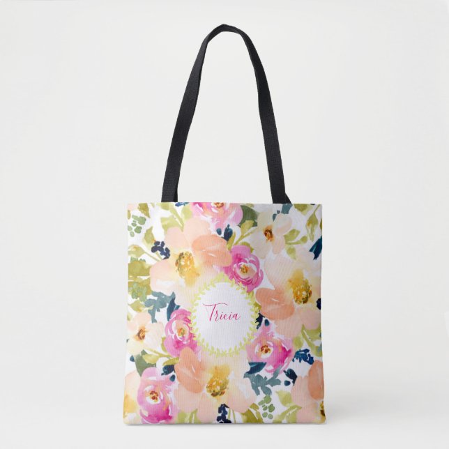 Tote Bag Flore personnalisée et élégant (Devant)