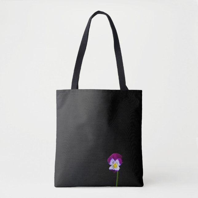 Tote Bag Flore violette (Devant)