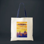Tote Bag Florence Italie Travel Art Vintage<br><div class="desc">Design vectoriel de Florence. Florence,  capitale de la Toscane italienne,  abrite de nombreux chefs-d'oeuvre de l'art et de l'architecture de la Renaissance.</div>