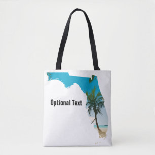 Tote Bag FLORIDA Beach Ocean Palm Tree Rempli