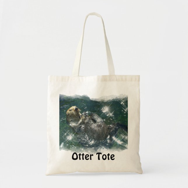 Tote Bag Flottante Sea Otter Shopping série Fourre-tout (Devant)