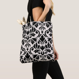 Tote Bag Flourissant Damask Art I 2Way Black + Crème