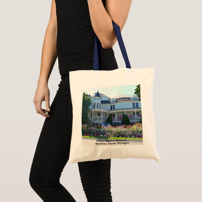 Tote Bag Flower Garden Mansion, île Mackinac, Michigan (Devant (produit))