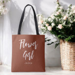Tote Bag Flower Girl Terracotta Mariage Brown<br><div class="desc">Flower Girl Terracotta Brown Sac fourre-tout ou Mariage,  fête de la nuptiale,  Fête des mariées,  Bachelorette Party. Découvrez d'autres produits avec ce design dans la collection ci-dessous.</div>