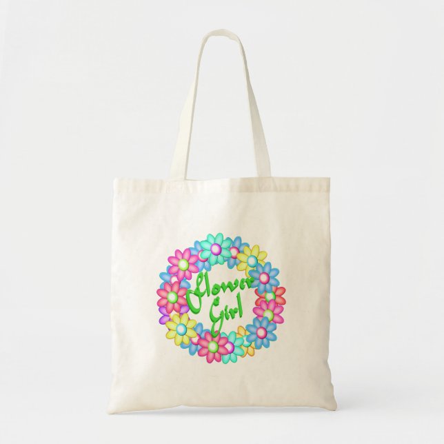 Tote Bag Flower Girl wreath (Devant)