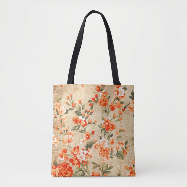 Tote Bag Flower grunge art (Devant)