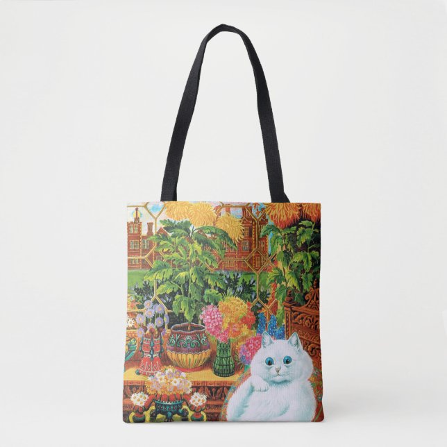 Tote Bag Flower Lovers Cat, Louis Wain (Devant)
