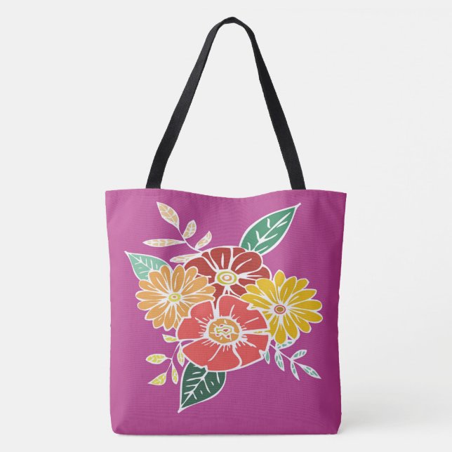 Tote Bag Flower Power #9 (Dos)