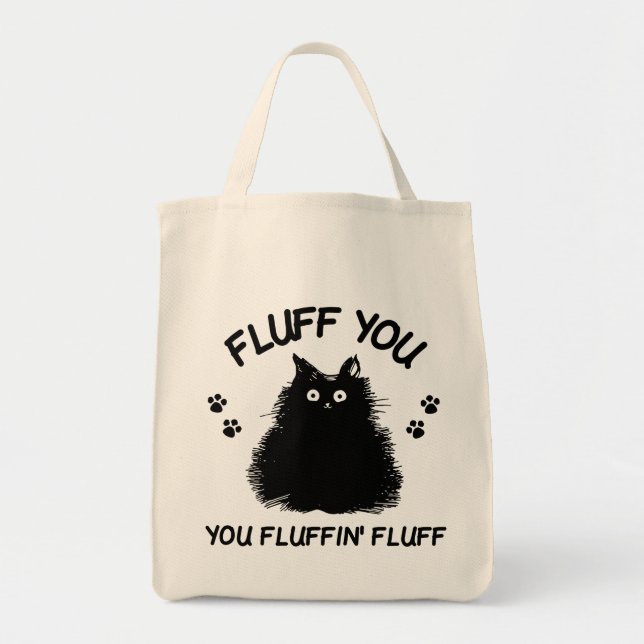 Tote Bag Fluffin Vous Fluffin Fluff Kitty Chat (Devant)