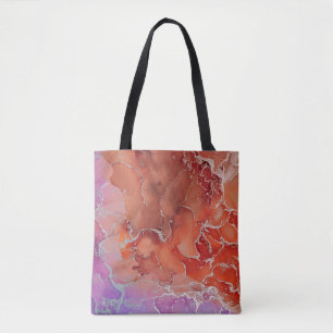 Tote Bag Fluid Art. Moderne ? arrière - plan coloré bstract