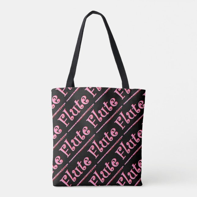Tote Bag Flûte rose (Dos)