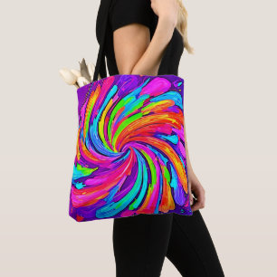 Tote Bag Flux doux : Cartoon arc-en-ciel