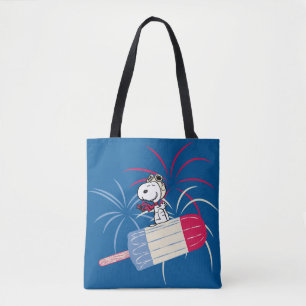 Tote Bag Flying Ace Snoopy on Ice Pop