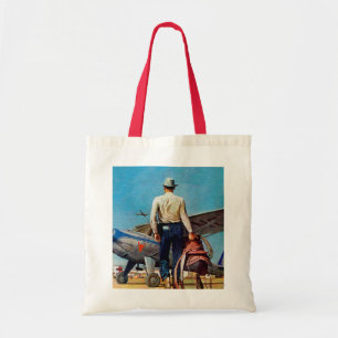Tote Bag Flying Cowboy par Mead Schaeffer