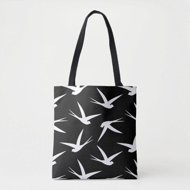 Tote Bag Flying Free Elegant Bird Motif (Devant)