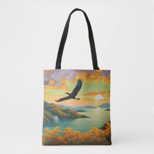 Tote Bag Flying Home