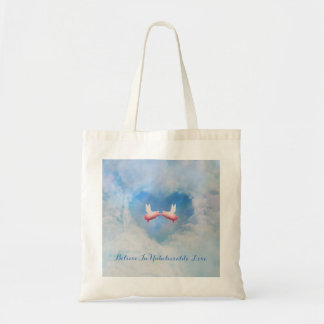 Tote Bag Flying Pigs Kissing-Croire En Amour Incroyable