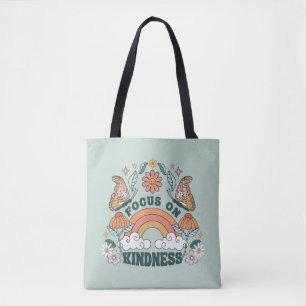Tote Bag Focus sur la gentillesse graphique Super