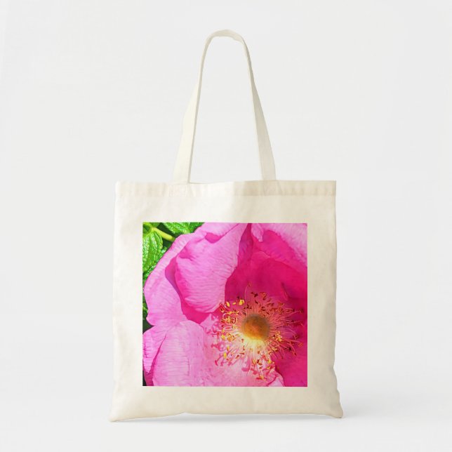 Tote Bag Foi de la photo rose sauvage dans la Bible Verse d (Devant)