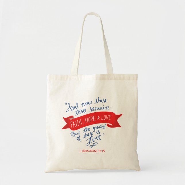 Tote Bag Foi Espoir et Amour 2 (Devant)