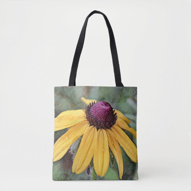 Tote Bag Foi Jaune Fleur sauvage Art Fourre-tout (Devant)