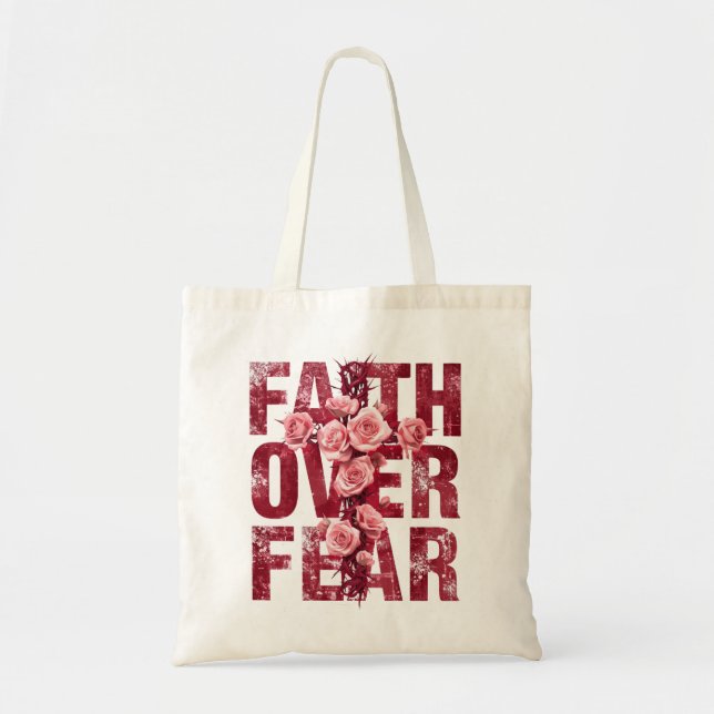 Tote Bag Foi sur la peur chrétienne (Devant)