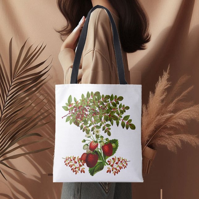Tote Bag Foliage Automne Feuilles Berry Vert doux (Fall Foliage Autumn Leaves Berry Sweet Greenery Tote Bag)