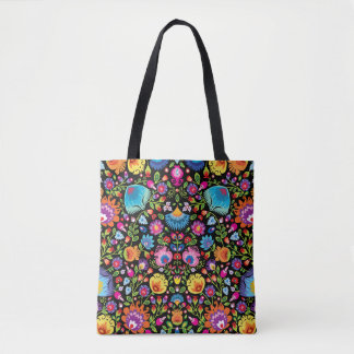 Tote Bag Folklore flowers