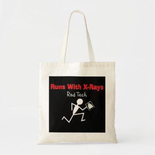 Tote Bag Fonctionnement drôle de Stickman de technologie d