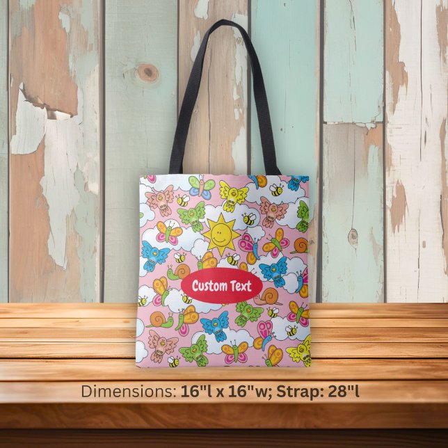 Tote Bag Fond de bébés animaux (Créateur téléchargé)