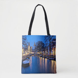 Tote Bag Fond d'écran de nuit Amsterdam-67657