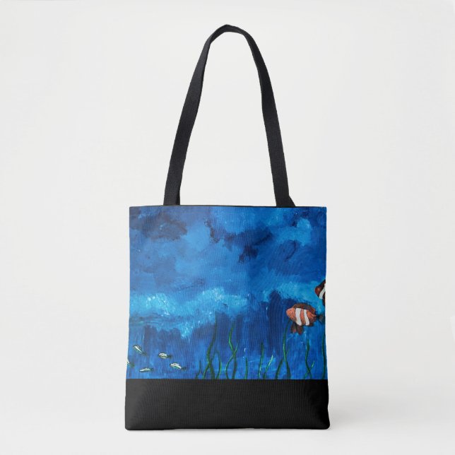 Tote Bag Fond océanique de Fourre-tout (Devant)