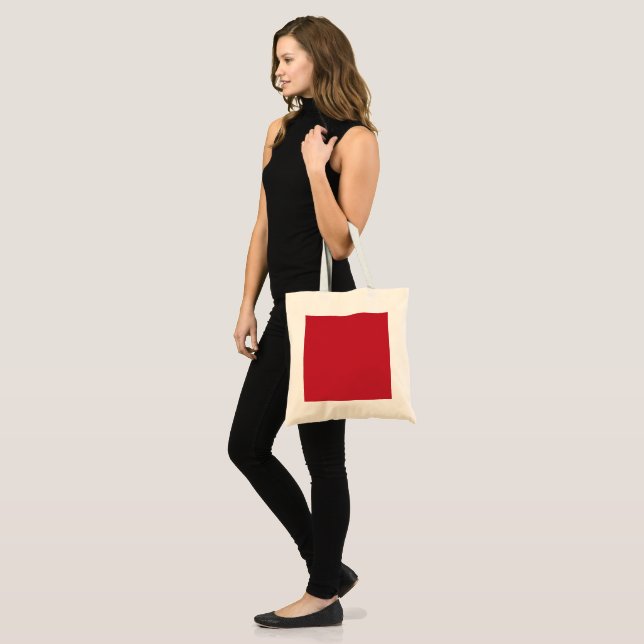 Tote Bag Fond Rouge Foncé  (Devant (modèle))