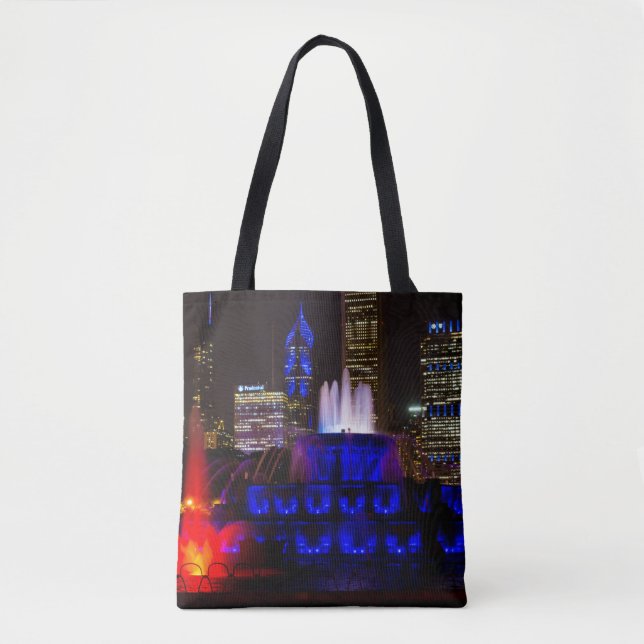 Tote Bag Fontaine Blue Buckingham (Devant)