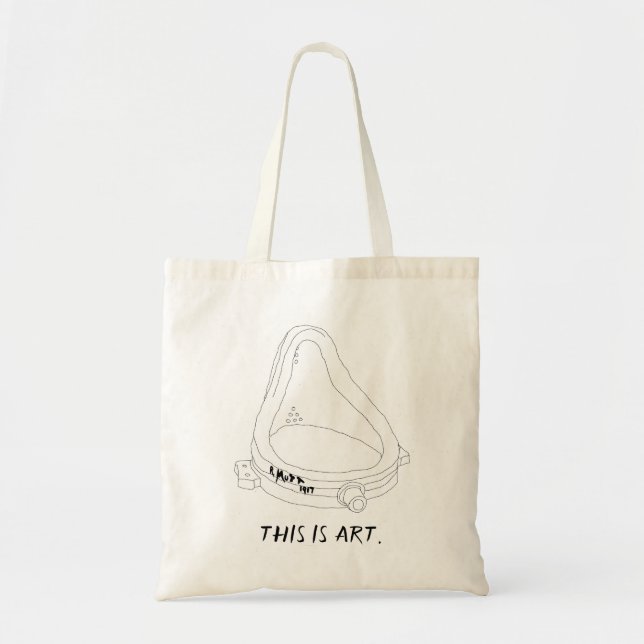 Tote Bag Fontaine de Marcel Duchamp R.Mutt 1917 (Devant)