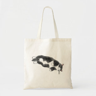 Tote Bag FooFooCat : Chat enorme paresseux de smoking