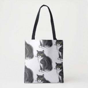 Tote Bag FooFooCat : Chat pelucheux enorme de smoking