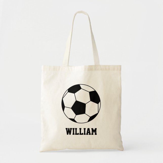 Tote Bag Football Football Sports Joueur Nom personnalisé (Devant)