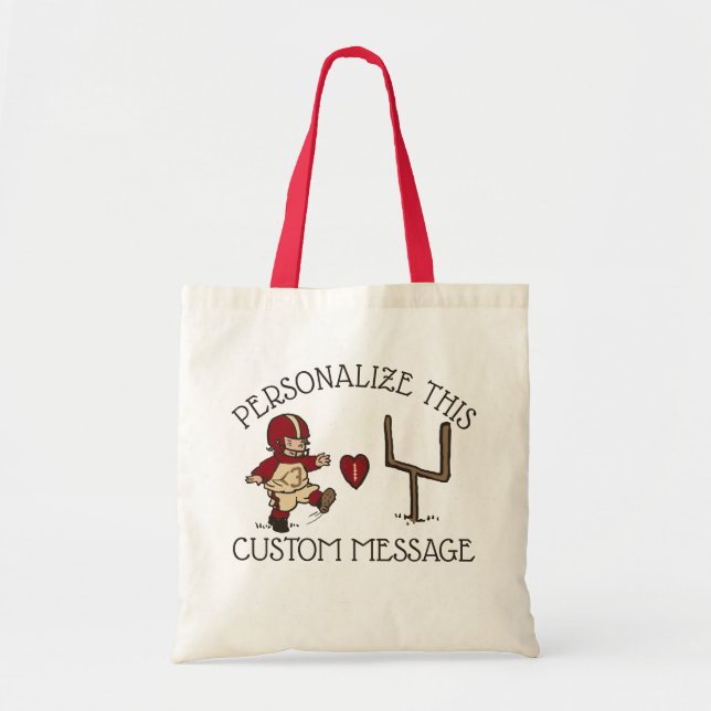 Tote Bag Football Kick Heart (Devant)