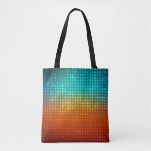 Tote Bag football multicolore Abstrait, lumières artistique