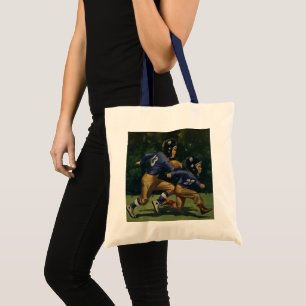 Tote Bag Football Vintage, Enfants, Garçons Jouant au Sport