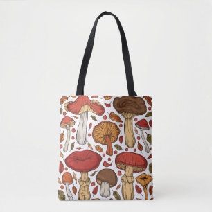 Tote Bag Forest Edibles : Vintage Wild Collection.