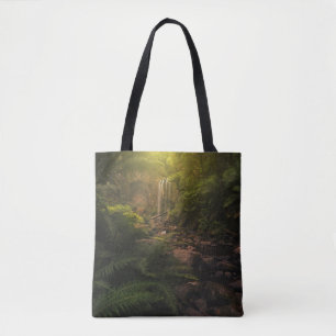 Tote Bag Forêt Cascade Sunlight Highlights